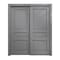 Sartodoors Sliding Closet Bypass Doors 64 x 96 inches, Ego 5012 Painted Grey Oak, Rails Hardware Set, Wood S EGO5012DBD-SEK-6496 - alternate 1