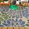 Jonathan Y Zinnia Modern Floral Textured Weave Navy/Green 4 ft. x 6 ft. Indoor/Outdoor Area Rug SMB110B-4 - alternate 5