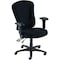 Lorell Fabric Task Chair, 18.70", Adjustable Arms, Black LLR66153 - alternate 1