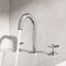 Vigo Jewel Two Handle Three-Hole Widespread Bathroom Faucet with Cross Handles in Chrome VG01308CH - alternate 4