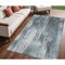 Homeroots 5' X 8' Teal Abstract Washable Non Skid Indoor Outdoor Area Rug 563623 - alternate 1