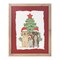 Homeroots Holiday Dogs and Christmas Tree Brown Framed Wall Art 634749 - alternate 1