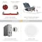 Nuwatt 6 Inch 2 Hour Trim Fire Rated Recessed Lighting, Canless LED Lights 2700K-5000K, 1200LM, 6PK NW-P-DL-6-15W-5CT-FR-WH-6P - alternate 6