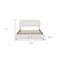 Homeroots White Boucle Upholstered Queen Bed Frame With Hydraulic Lift Storage 590438 - alternate 5