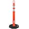 Traffic Kontrol Delineator Post, High-Density Polyethylene+Elastomer, 45 in Height, Orange TKDP-ATOP-45-OR - alternate 1