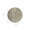 Homeroots 8' Taupe And Dark Gray Round Striped Washable Indoor Outdoor Area Rug 602817 - alternate 6