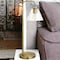 Homeroots 27" Brass Metal Arched Table Lamp With Clear Cone Shade 524456 - alternate 6