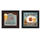 Homeroots Set Of Two Beer Oclock Black Framed Print Wall Art, 2PK 405695 - alternate 1