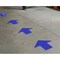 Brady Aisle Marking Tape Arrows - Adhesive Vinyl, Solid Color, Yellow, 3in, 100PK 121047 - alternate 3
