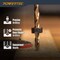 Powertec 7 Piece Drill Bit Stop Collar Set, Adjustable Drill Bit Depth Stopper w/ M4 Allen Wrench Mertic Set 71492 - alternate 5