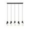Z-Lite Aimie 5-Light Linear Chandelier, 7 in W, Matte Black 828P7-5L-MB - alternate 5