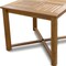 Homeroots 36" Brown Square Solid Wood Trestle Base Dining Table 476415 - alternate 6