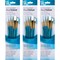 Princeton RealValue Brush Set, White Taklon Bristles, Short Handle Mixed Media Paintbrush, 5-Piece Set, 3PK PR9174 - alternate 1