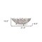 Homeroots 22" Silver Aluminum Faux Coral Oval Centerpiece Bowl 568879 - alternate 4