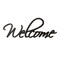 Homeroots 10" X 27" Black Welcome Wall Decor 488037 - alternate 5