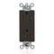Leviton Receptacle Outlet, 15A, Black, 125/250V 5825-E - alternate 1