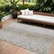 Homeroots 8' X 10' Taupe Green And Ivory Abstract Washable Indoor Outdoor Area Rug 603110 - alternate 1
