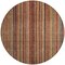 Homeroots 8' Rust Taupe And Gray Round Striped Washable Indoor Outdoor Area Rug 616384 - alternate 6