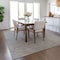 Homeroots 5' X 8' Gray And Ivory Geometric Washable Indoor Outdoor Area Rug 602378 - alternate 8