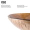 Vigo Giovanni Amber Sunset Glass 17 in. L x 17 in. W x 6 in. H Round Vessel Bathroom Sink VG07027 - alternate 6