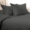 Homeroots Gray King Cotton Blend 1500 Thread Count Washable Duvet Cover Set 528222 - alternate 7