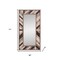 Homeroots 71" Ivory and Gray Wood Framed Leaning Accent Mirror 415091 - alternate 3