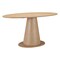 Homeroots 71" Natural Wood Pedestal Base Oval Dining Table 623358 - alternate 5