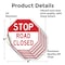 Signmission Stop Road Closed, 4 inch X 4 inch, Vinyl Decal, 5PK OC-D-5PACK-4-310 - alternate 3