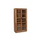 Homeroots 42in Brown Solid Wood And Glass Bar Cabinet With Four Shelves 489036 - alternate 6