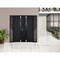 Vdomdoors Steel Double Doors Cynex 6777 Black 2 Sidelight Exterior Windows Stainless Inserts Single Modern Pa CYNEX6777DEXD-BLK-RH-I-W12+72+12 x H80 - alternate 4