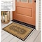Gardenised Heavy Duty Coco Coir Doormat with Non Slip PVC Baking Embossed Design, Floral Welcome QI004887 - alternate 5