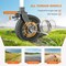 Healsmart 330LBS Collapsible Foldable Wagon Cart, Large Capacity Garden Beach Cart with All-Terrain 3A88GLCARTGARDEN330BLU - alternate 6