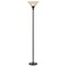 Homeroots 71" Bronze Torchiere Floor Lamp With Beige Frosted Glass Dome Shade 526241 - alternate 5