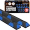 Xpose Safety Parking Block, Rubber, 4 in Height, 72 in Length, Black/Blue 10 PK PBSB-6-10-X - alternate 1
