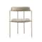 Manhattan Comfort Serene Metal Upholstered Dining Chair in Taupe DC1882-TP - alternate 5