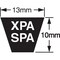 Gates Cogged V-Belt, Metric Power, XPA2082, XPA, EPDM, 2097 mm, 13-mm Top Width XPA2082 - alternate 3