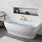 Anzzi Freestanding Tub, 64.9 in L, 30.7 in W, Brushed Gold, Acrylic, Center FT-AZ112-473BG - alternate 1