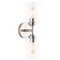 Jonathan Y Giles 16 in. 2-Light Farmhouse Industrial Iron Cylinder LED Sconce, Nickel/Clear JYL9548C - alternate 1