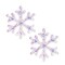 Homeroots Set of Two White Iridescent LED Lighted Holiday Snowflake Christmas Ornaments, 2PK 633333 - alternate 4