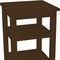 Homeroots 28" Dark Brown Solid Wood Nightstand 548317 - alternate 6