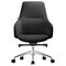 Leisuremod Celeste Office Chair in Upholstered Leather and Iron Frame with Swivel and Tilt, Black CO20BLL - alternate 4