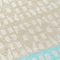 Homeroots 8' Teal Blue Aqua And Ivory Round Geometric Washable Indoor Outdoor Area Rug 613875 - alternate 7