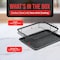 Bakken-Swiss 2-Piece Crisper Tray Set, Gray Marble Non-Stick, Basket Design for Crisp Chips and Bacon BAKCRIPGRY - alternate 5