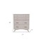 Homeroots 38" Gray Solid Wood Four Drawer Chest 524145 - alternate 8