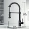 Vigo Edison 19inH Single-Handle Pull-Down Sprayer Kitchen Faucet and Touchless Sensor in Matte Black VG02001MBS - alternate 4