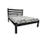 Homeroots Black Solid Wood Queen Bed Frame 546886 - alternate 1
