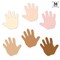 Creative Teaching Press Multicultural Hands, 6'', Designer Cut-Outs, 36-Piece Set, 3PK 10593 - alternate 4