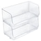 Azar Displays Large Wide Clear Stackable Bin, 2PK 556722-2PK - alternate 1