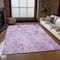 Homeroots 10' X 14' Lavender And Purple Floral Washable Indoor Outdoor Area Rug 583123 - alternate 7