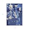 Homeroots 8' X 10' Navy Blue Ivory And Gray Abstract Washable Indoor Outdoor Area Rug 599589 - alternate 4